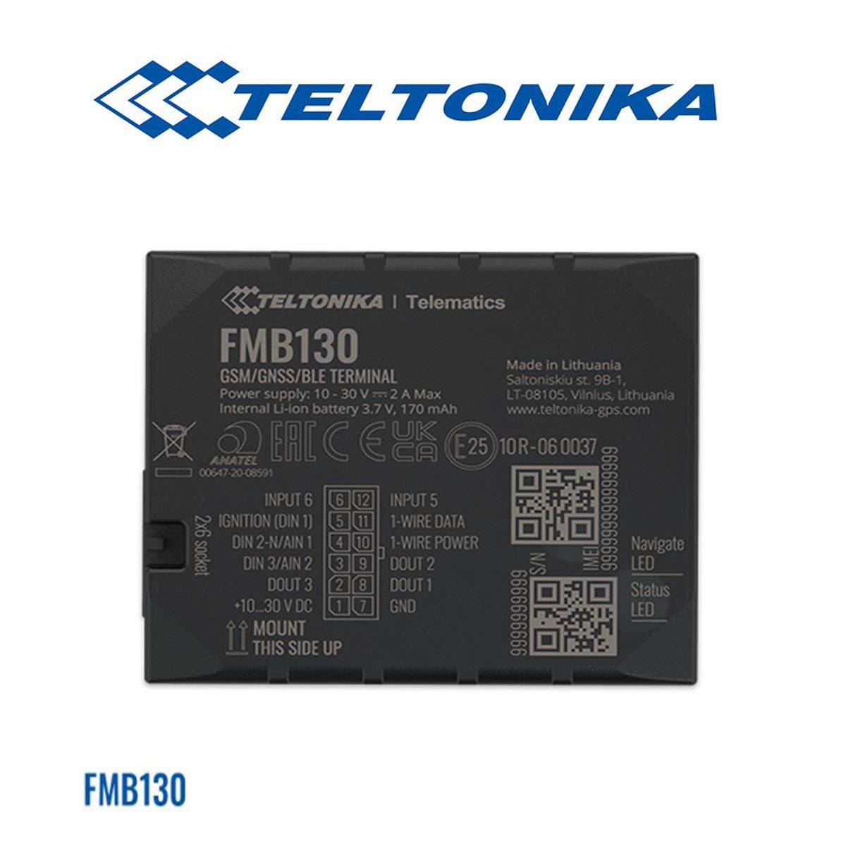 TELTONIKA - GPS VEHICULAR TELTONIKA FMB 130 BLUETOOTH ANTI-JAMMING