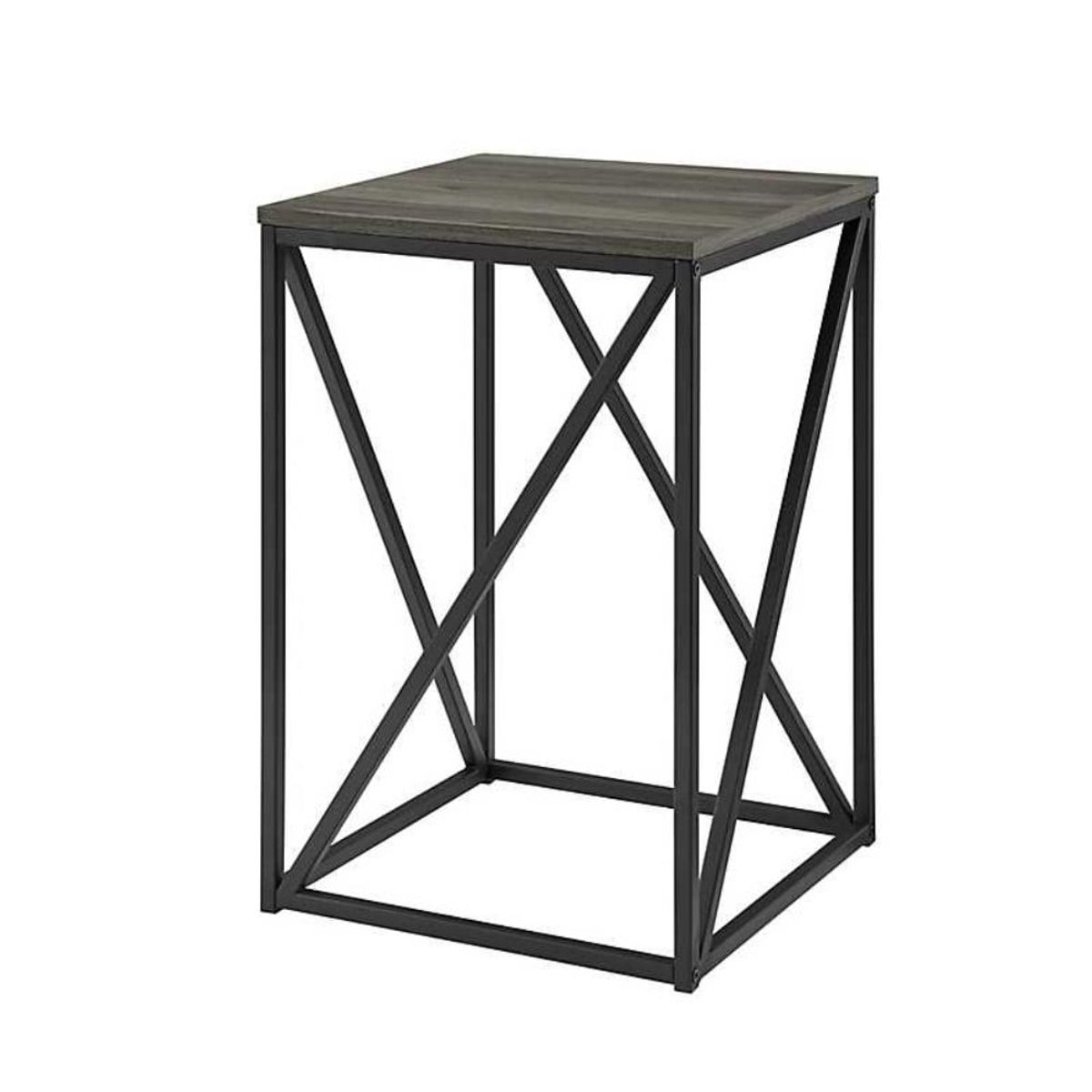 VENTITAS HOME - Mesa Auxiliar Russia Industrial Ventitas Home Gris