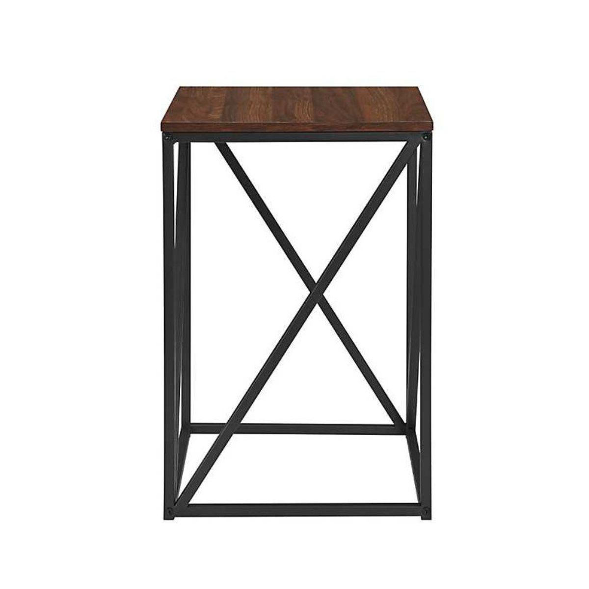 VENTITAS HOME - Mesa Auxiliar Russia Industrial Ventitas Home Caramelo