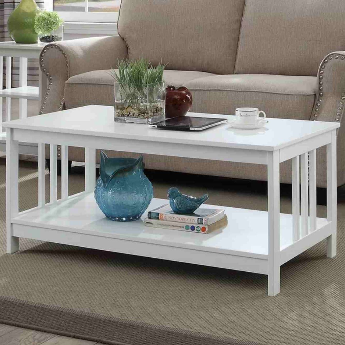 VENTITAS HOME - Mesa de Centro Industrial Moa Ventitas Home Blanco