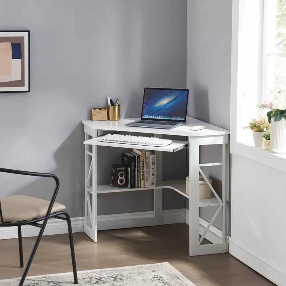 VENTITAS HOME - Mueble Esquinero Minimalista Danny Ventitas Home Blanco