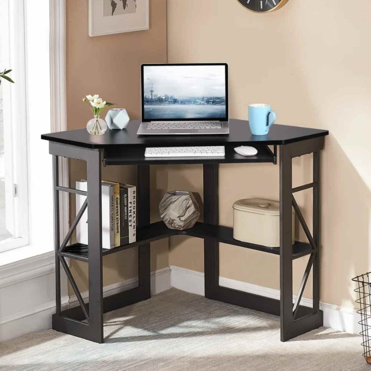 VENTITAS HOME - Mueble Esquinero Minimalista Danny Ventitas Home Negro