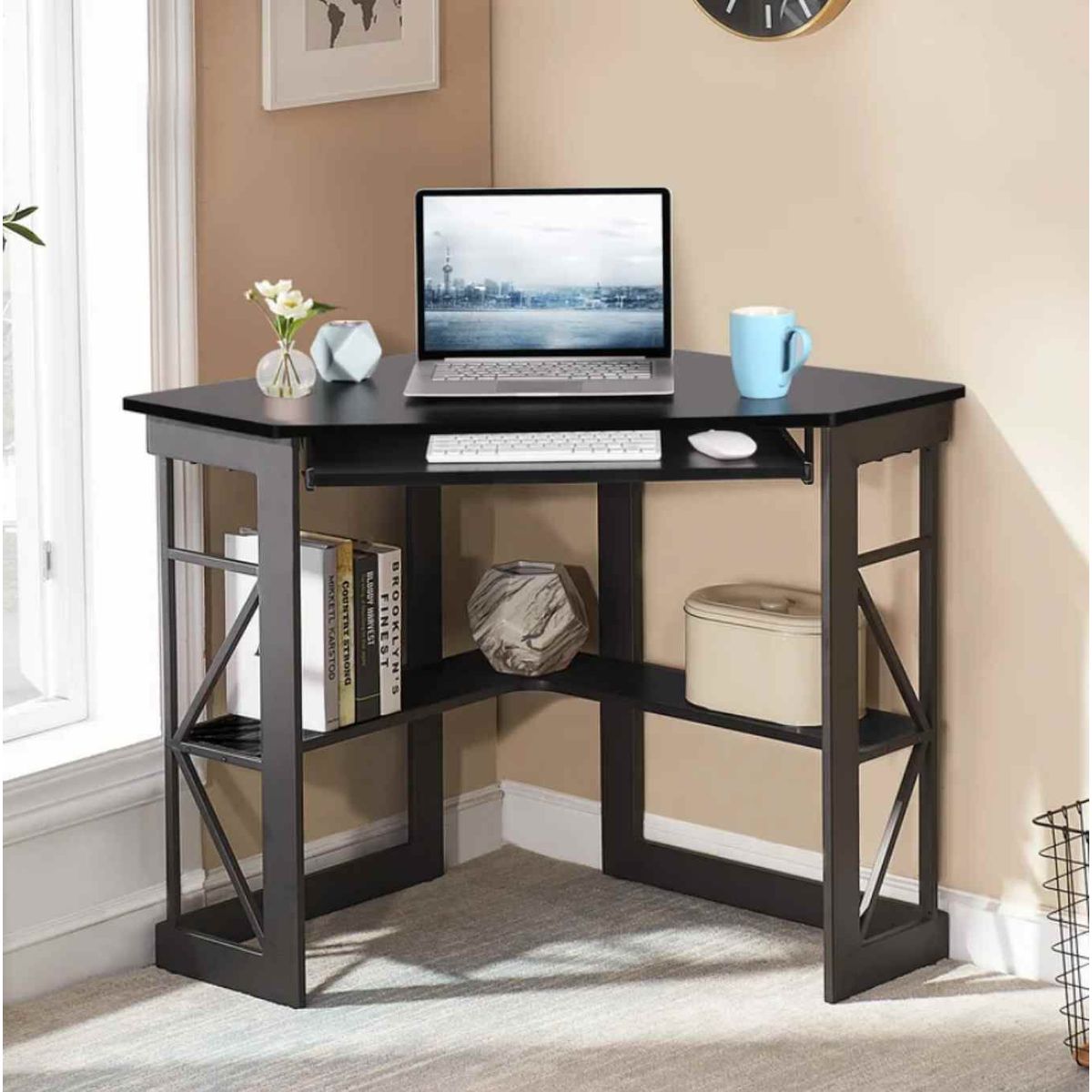 VENTITAS HOME - Mueble Esquinero Minimalista Danny Ventitas Home Negro