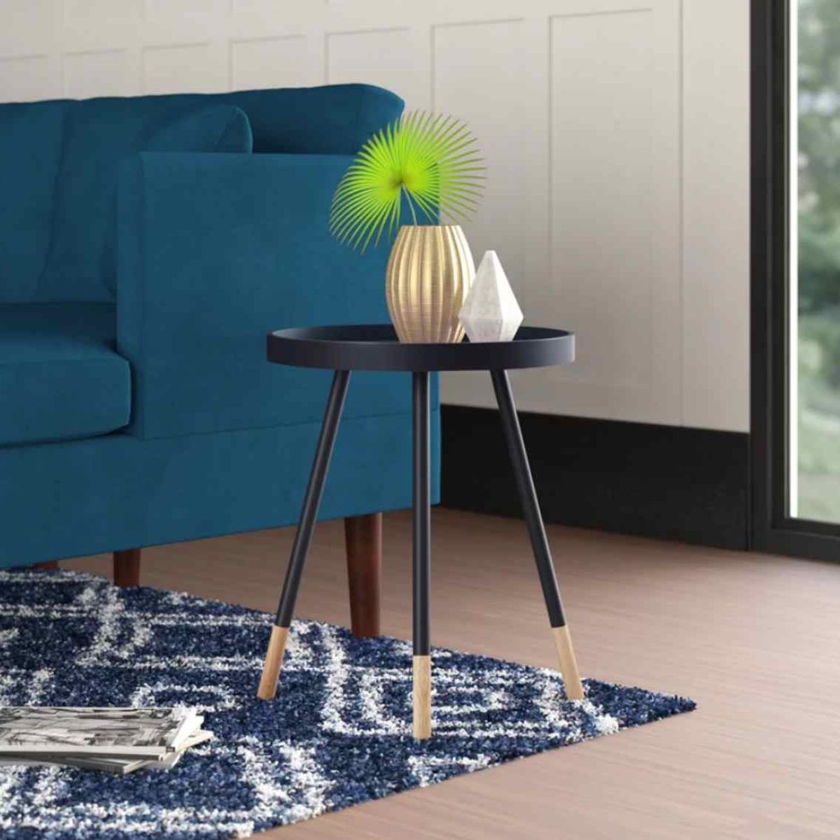 VENTITAS HOME - Mesa Auxiliar Vintage Hermione Ventitas Home Negro