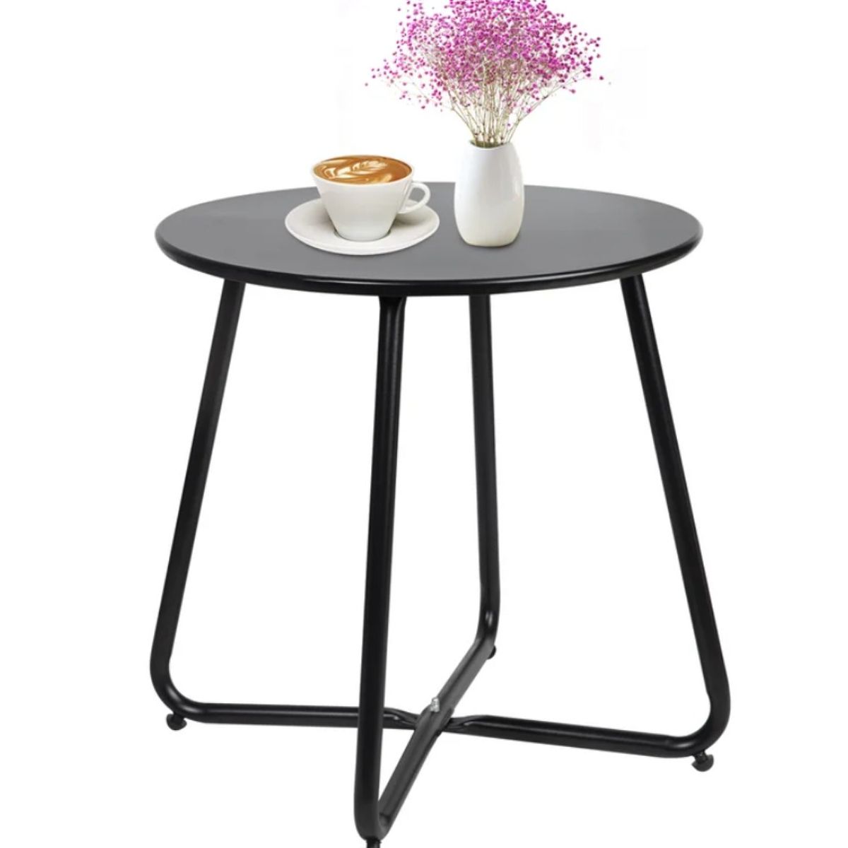 VENTITAS HOME - Mesa Auxiliar Industrial Thomas Ventitas Home Negro