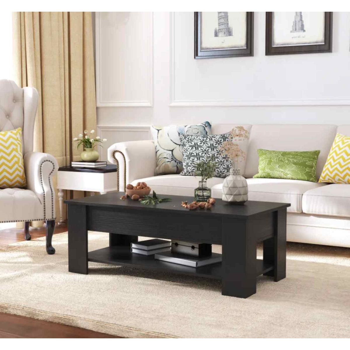 VENTITAS HOME - Mesa de Centro Emilie Ventitas Home Negro