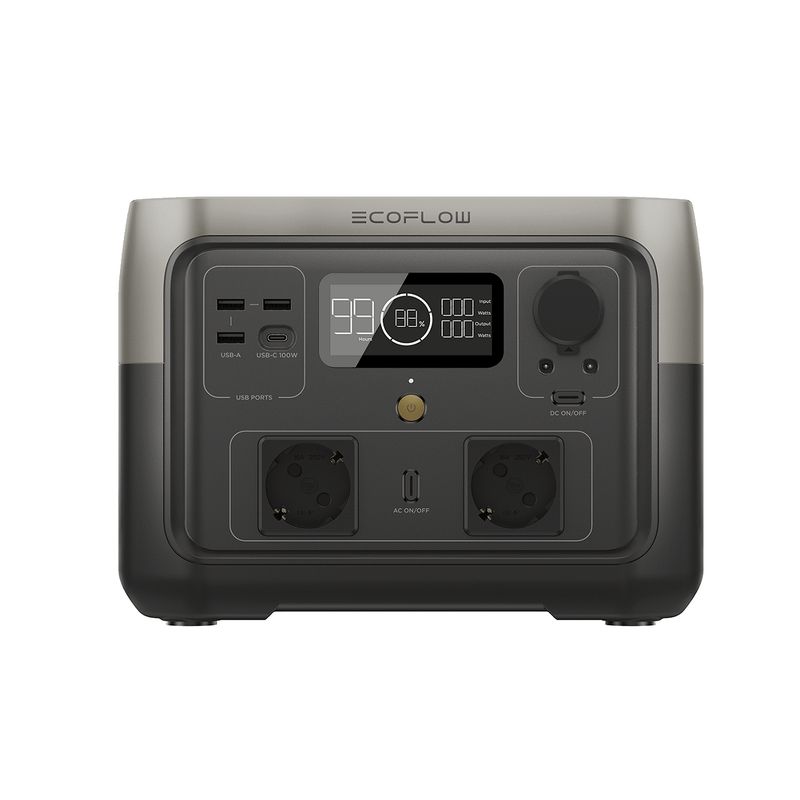 ECOFLOW - Estación de Energía RIVER 2 Max 500W 512WH ECOFLOW