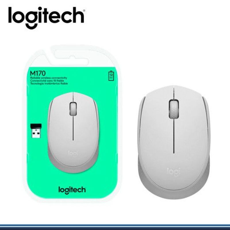 LOGITECH - MOUSE LOGITECH M170 WIRELESS WHITE 910-006864