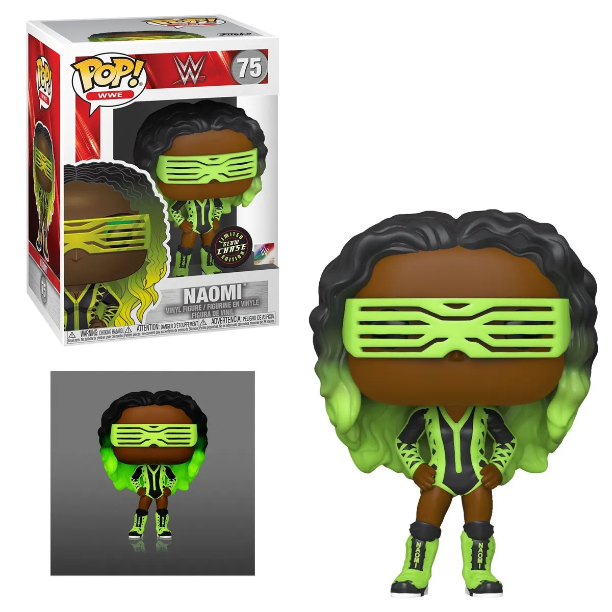 FUNKO - Funko Pop WWE - Naomi 75 Chase Glow Brilla En La Oscuridad
