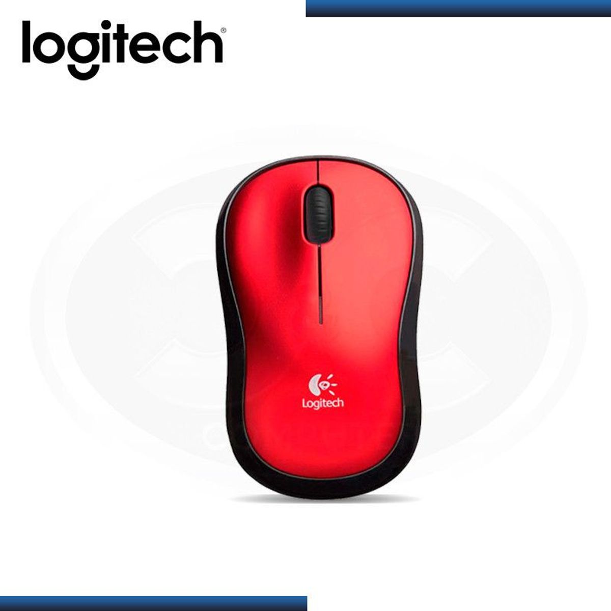LOGITECH - MOUSE LOGITECH M185 WIRELESS RED 910-003635