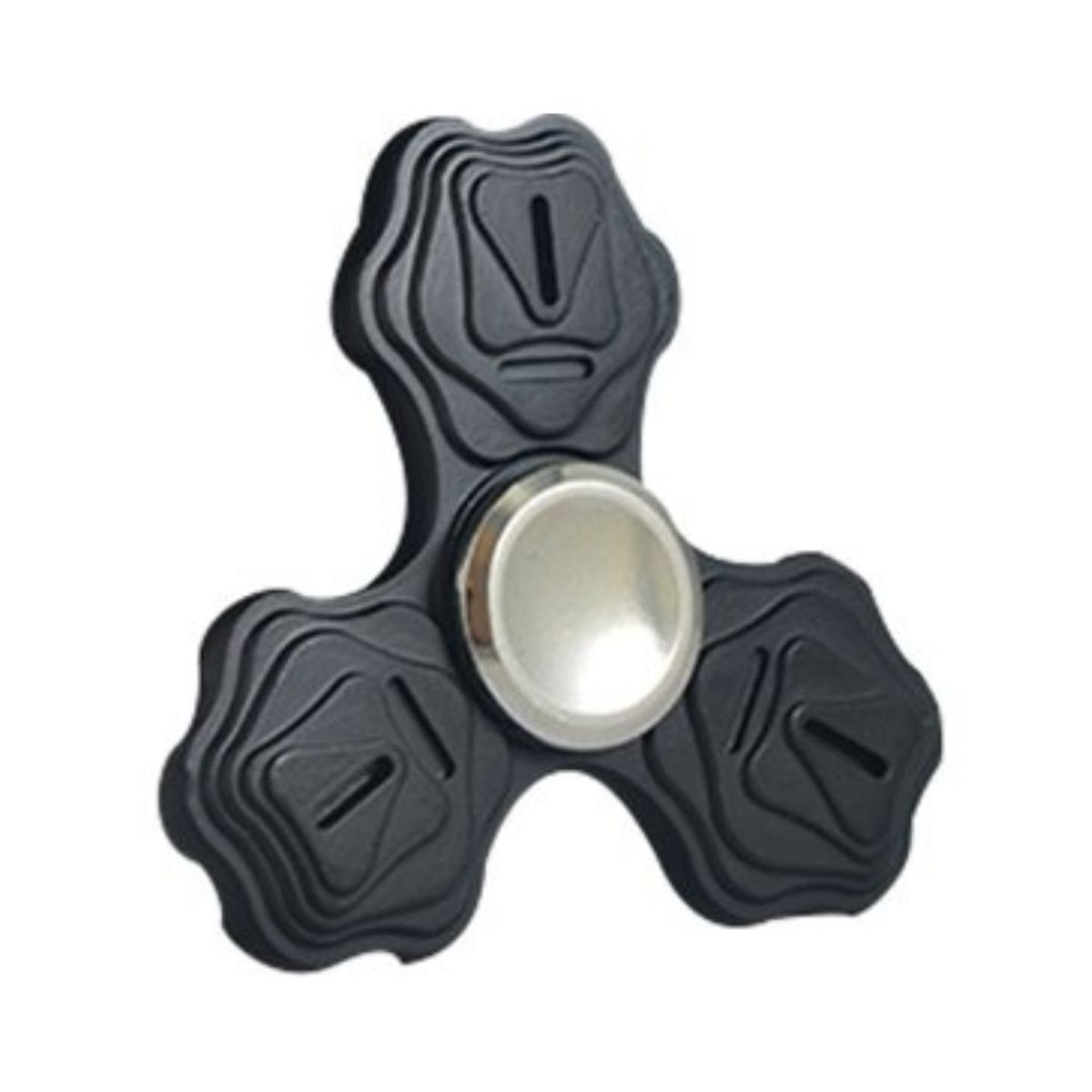 GENERICO - Spinner Hand Fidget Metálico Triple Rosa Anti Estrés