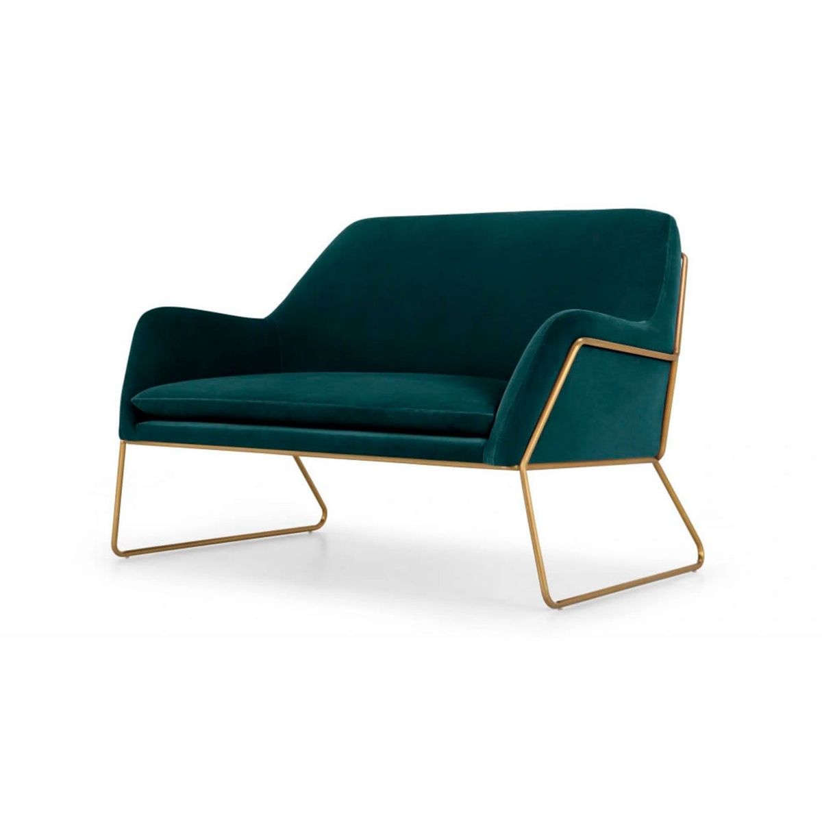 YOLODECORO - Frame Loveseat 2 Cuerpos Azul Petróleo