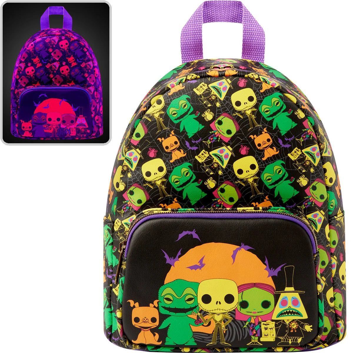 FUNKO - Mochila Funko Nightmare Before Christmas Black Light Navidad