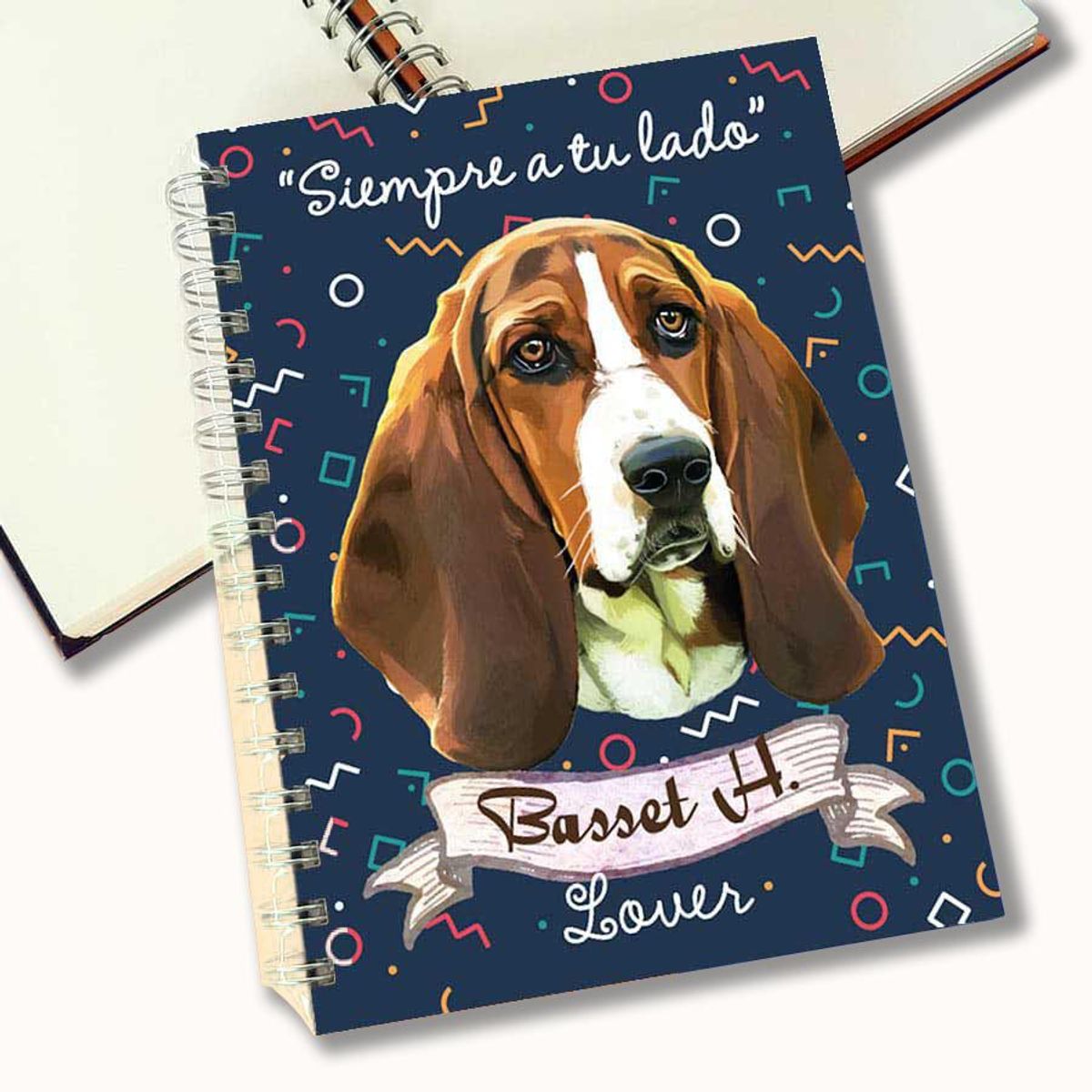 QALA DISEÑO - Cuaderno A5 - Qala Diseño - Perro Basset Hound
