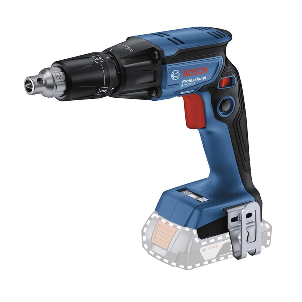 BOSCH - Atornillador para Drywall 14 18V Brushless Baretool Bosch GTB 185-LI