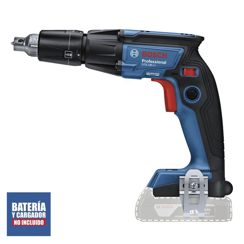 BOSCH - Atornillador para Drywall 14 18V Brushless Baretool Bosch GTB 185-LI