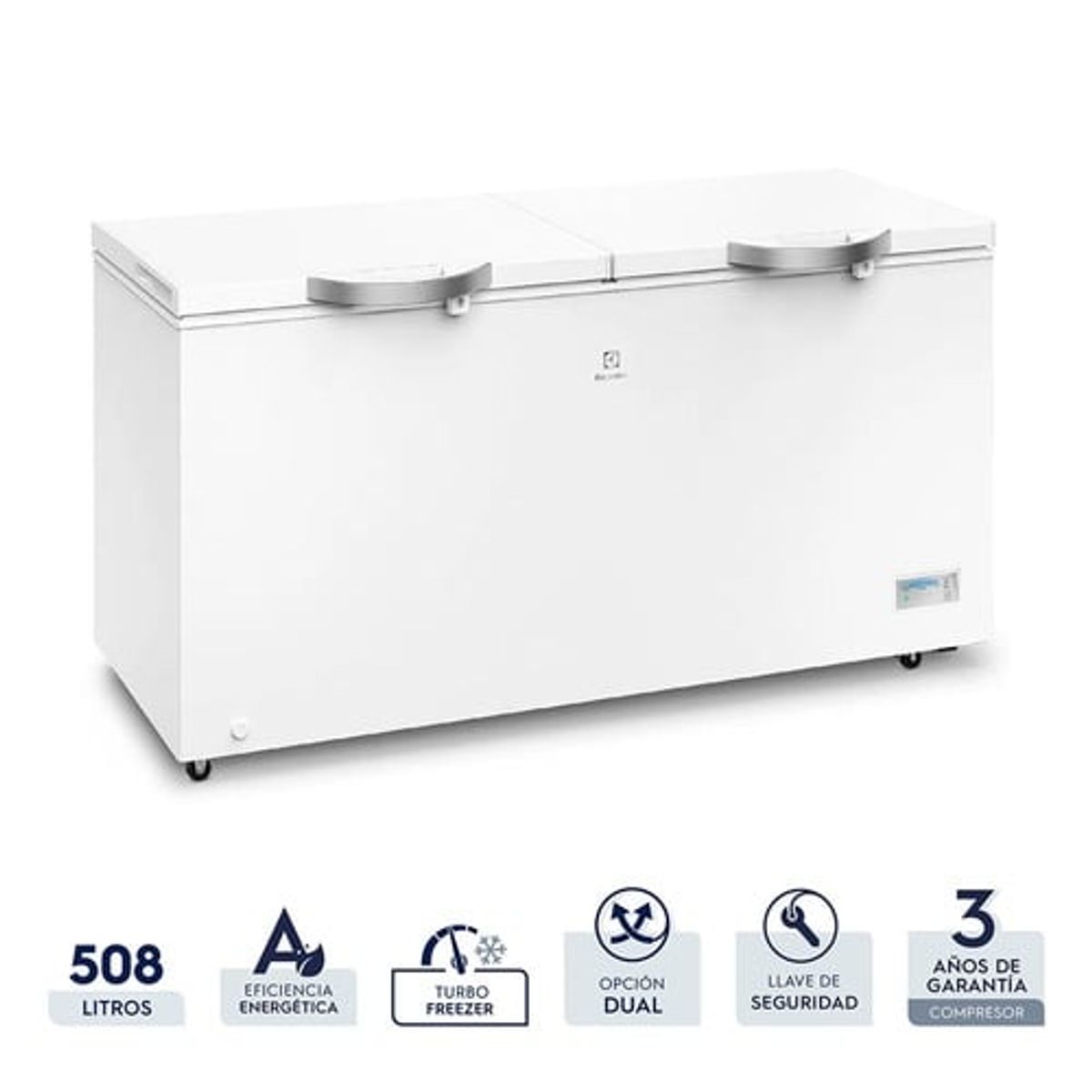ELECTROLUX - Congelador Horizontal Electrolux 508L Frost Blanco EFC50W2HTW