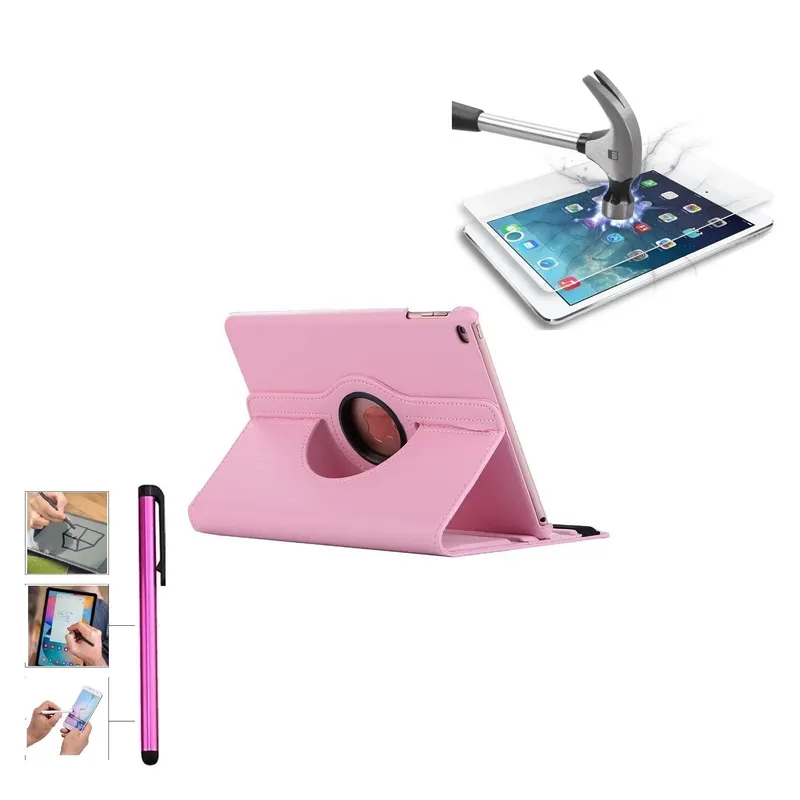 GENERICO - Funda + Mica Protector + Lapiz para iPad 10.2 9na Gen A2602 A2604