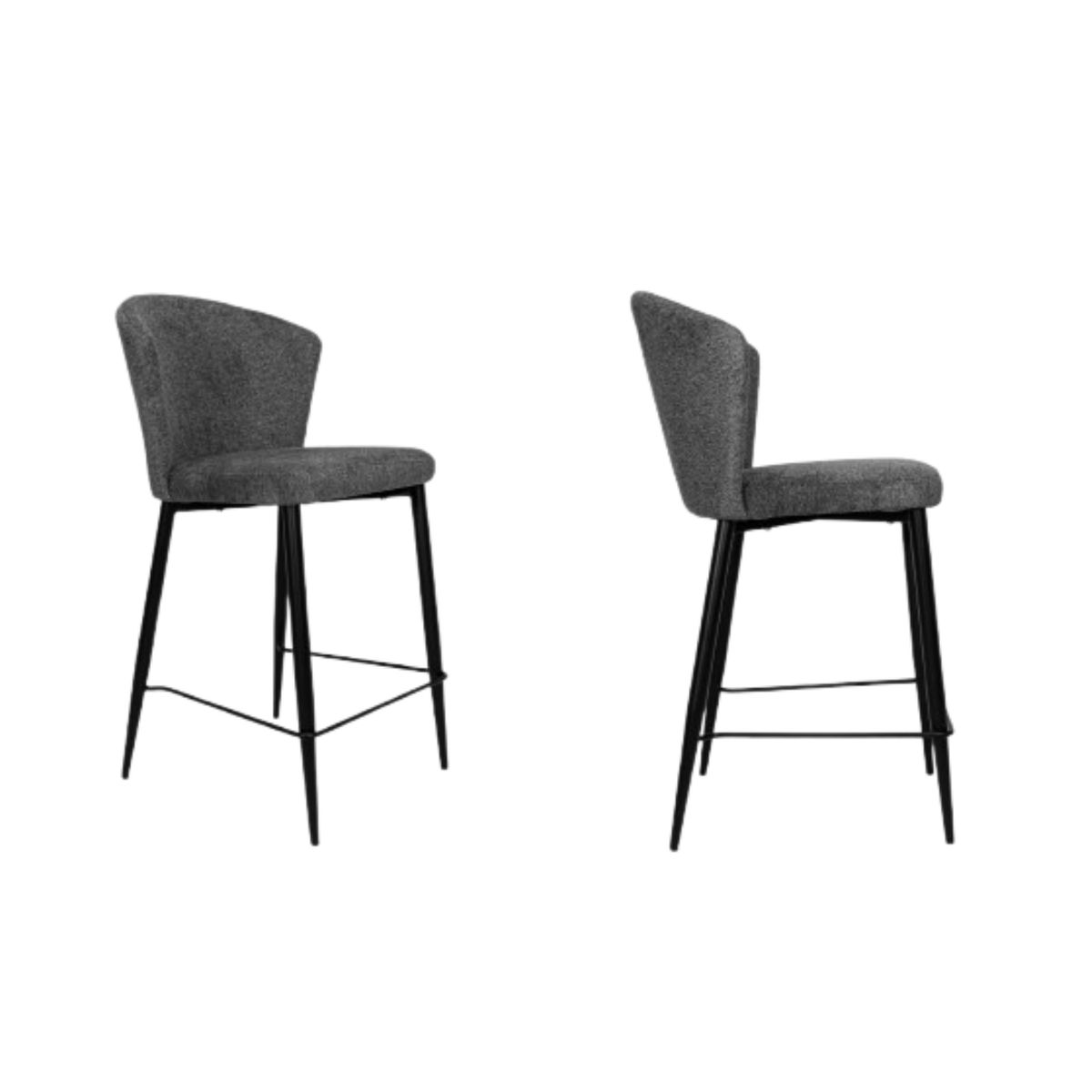 NIHM - Silla Alta de Bar Dhuli Gris Oscuro