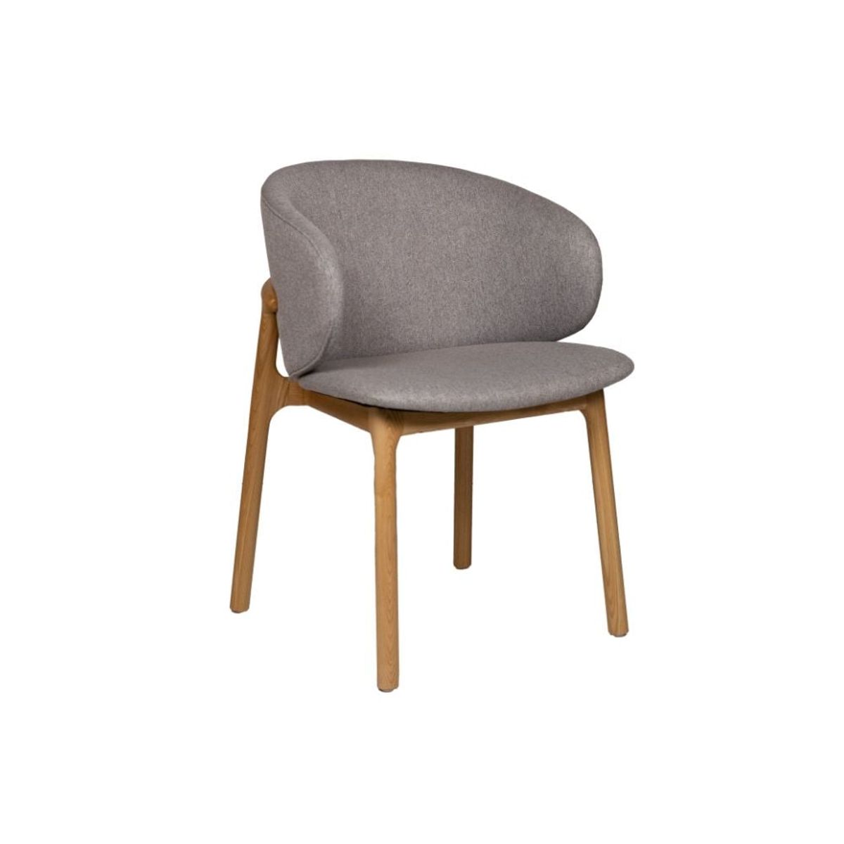 NIHM - Silla de Comedor Alley de Madera Marrón Claro