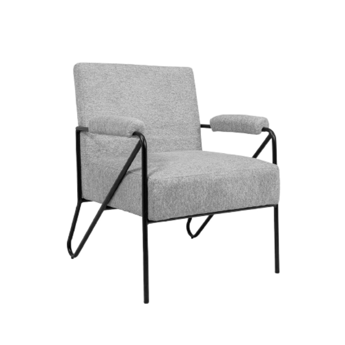 NIHM - Butaca de Tela Beams Gris Claro