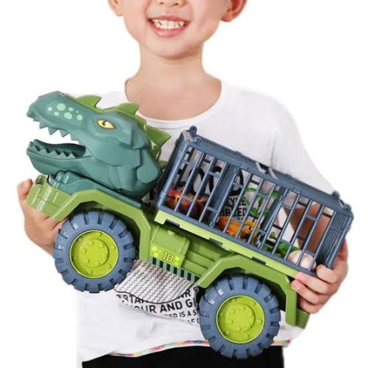 GENERICO - Juguetes de camión transportador de dinosaurios