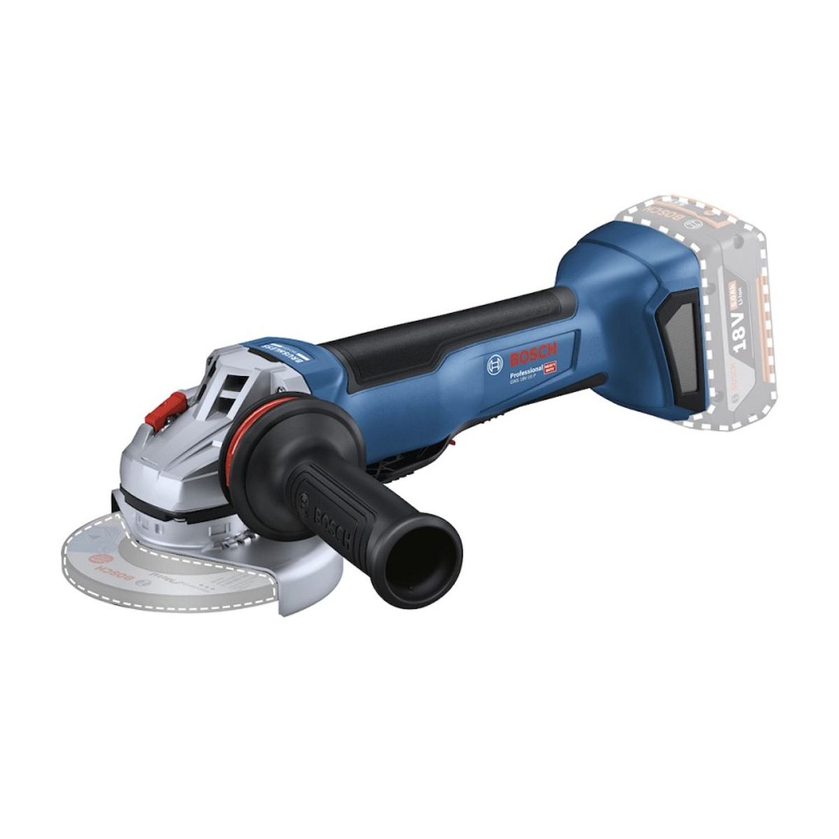 BOSCH - Esmeril Angular 5 125mm 18V Brushless Baretool Bosch GWS 18V-10 P