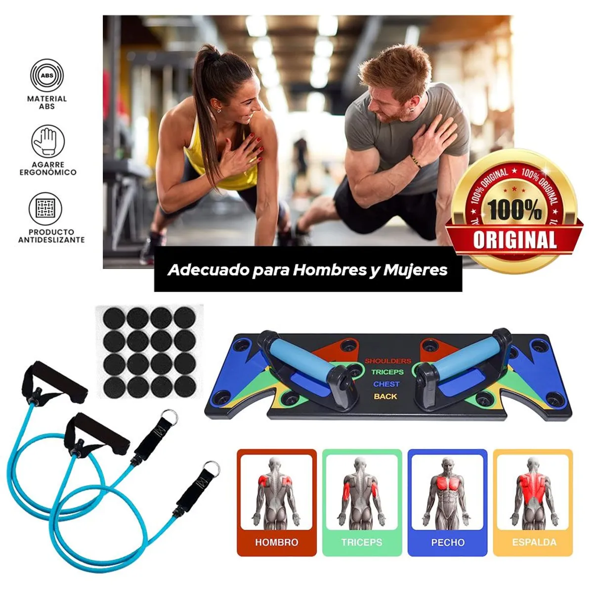 HOLGU - Tabla para flexiones 9 en 1 Push Up