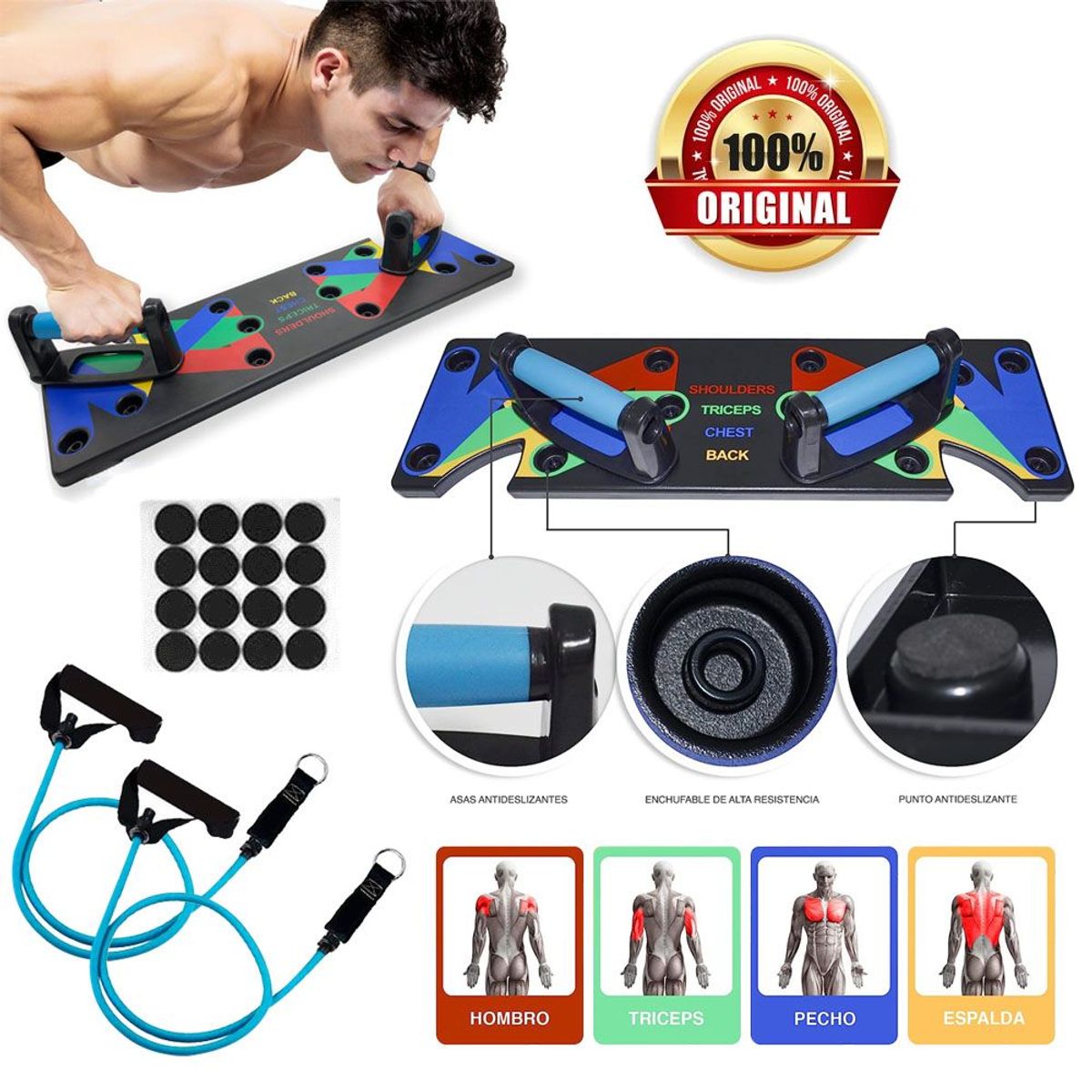 HOLGU - Tabla para flexiones 9 en 1 Push Up