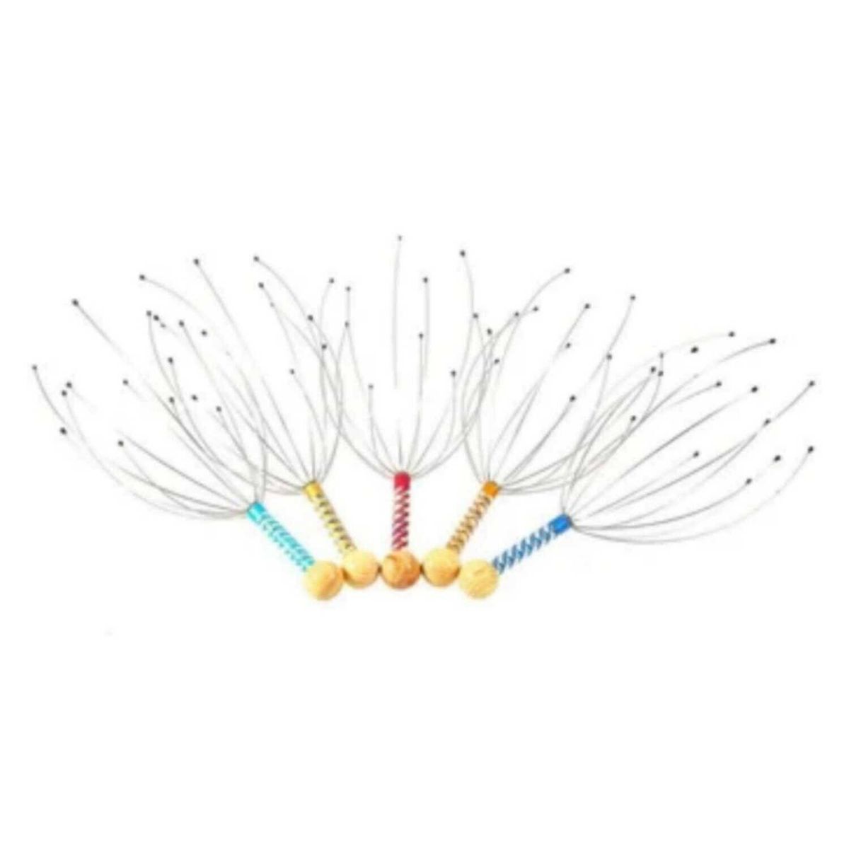 GENERICO - Masajeador con bolas de acero para cabeza 1 piezas