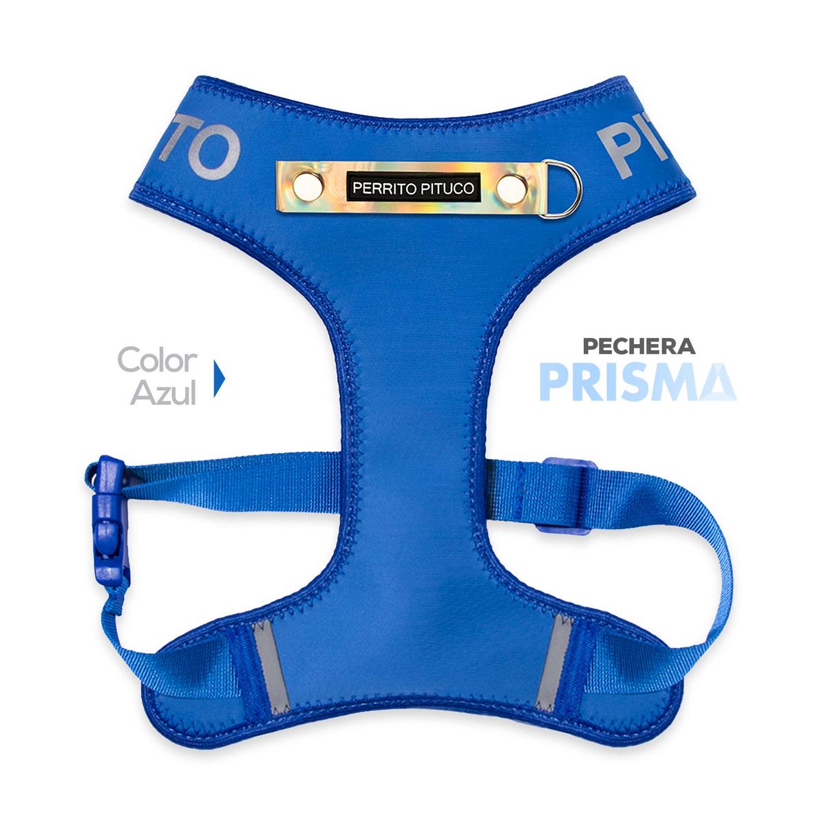 PERRITO PITUCO - PECHERA PERRITO PITUCO PRISMA AZUL TALLA L PLUS
