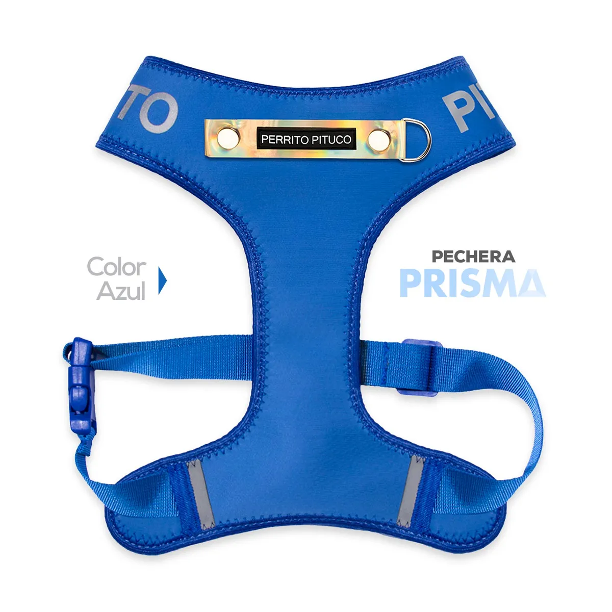 PERRITO PITUCO - PECHERA PERRITO PITUCO PRISMA AZUL TALLA M