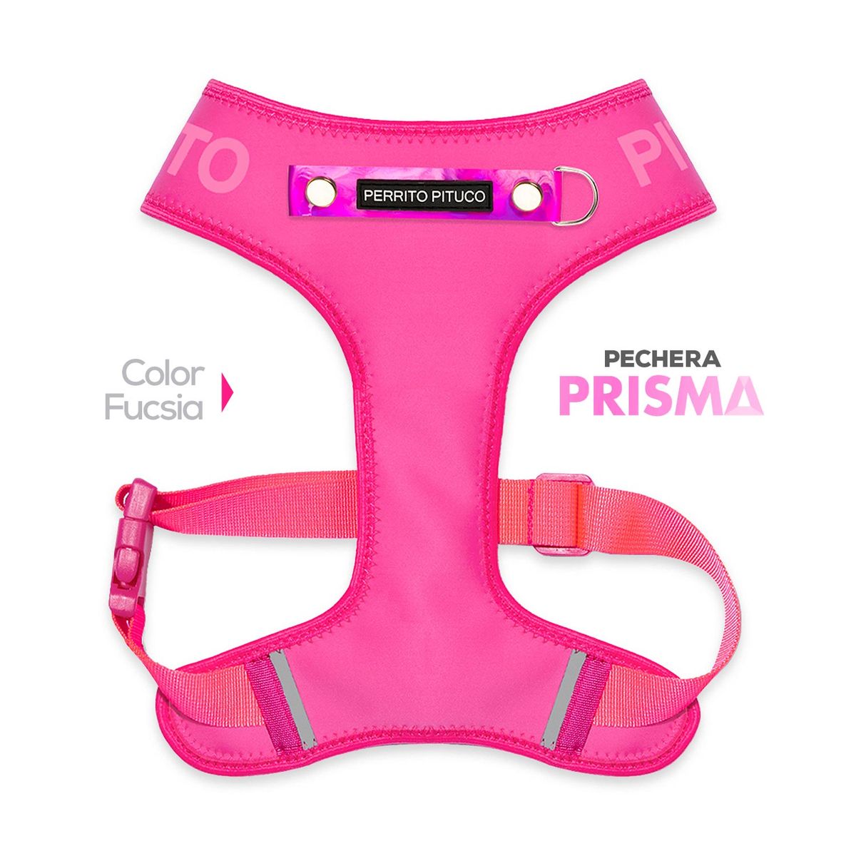 PERRITO PITUCO - PECHERA PERRITO PITUCO PRISMA FUCSIA TALLA M