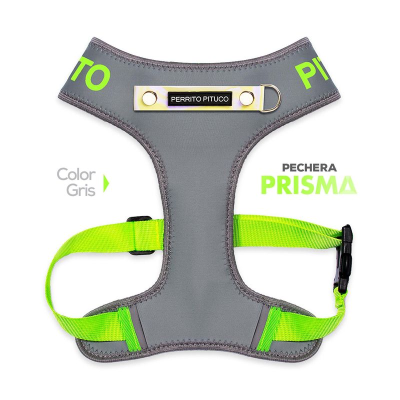 PERRITO PITUCO - PECHERA PERRITO PITUCO PRISMA GRIS TALLA XL
