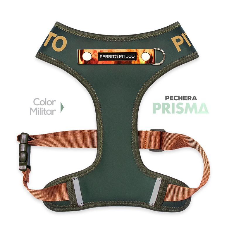 PERRITO PITUCO - PECHERA PERRITO PITUCO PRISMA MILITAR TALLA L PLUS