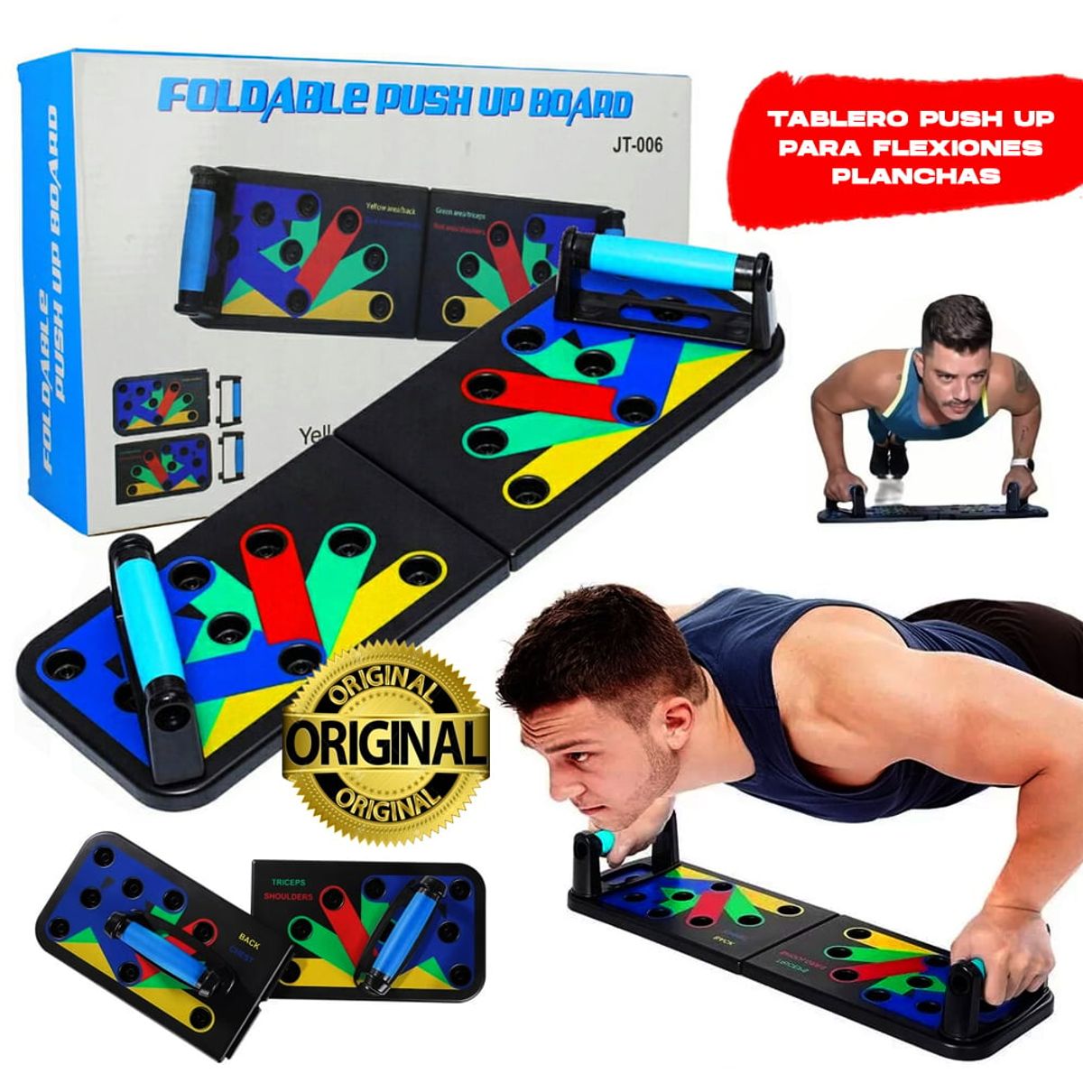 GENERICO - Tablero Push Up Planchas Flexiones