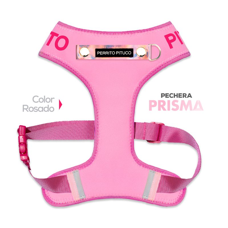 PERRITO PITUCO - PECHERA PERRITO PITUCO PRISMA ROSADA TALLA M