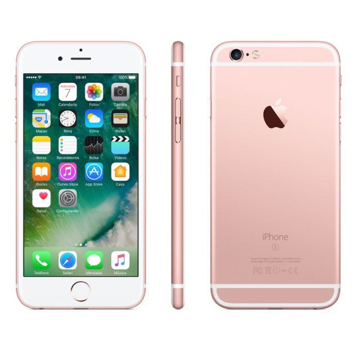APPLE - Iphone 6s 64GB Bateria 100 Rosado Reacondicionado
