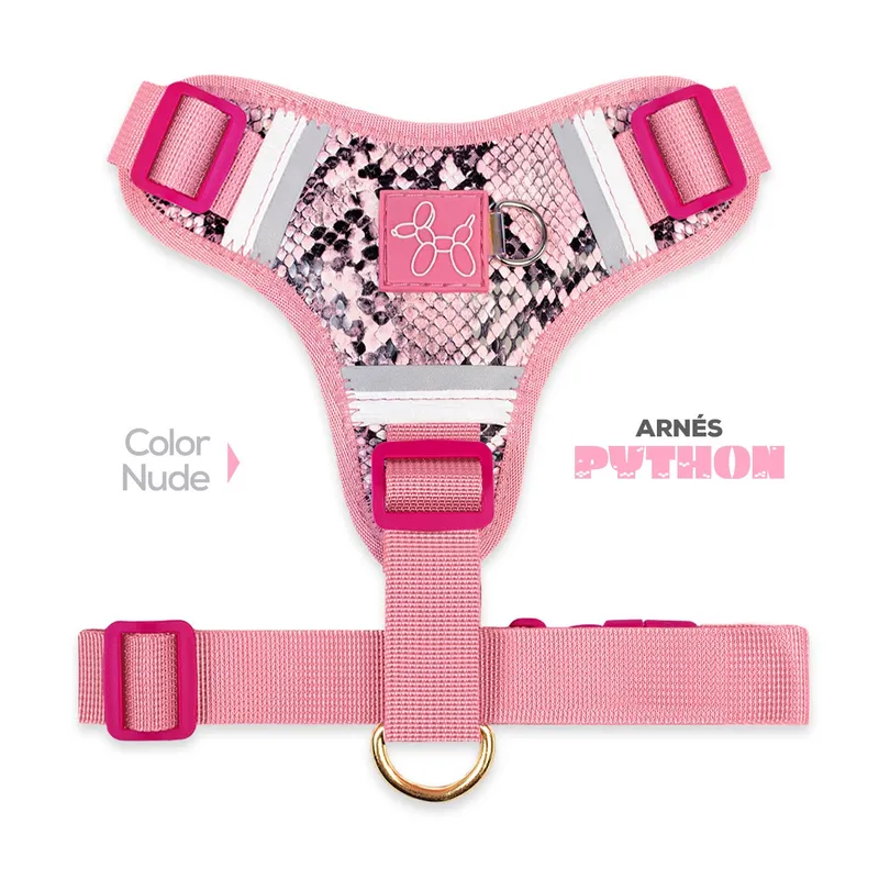 PERRITO PITUCO - ARNÉS PERRITO PITUCO PYTHON NUDE TALLA S