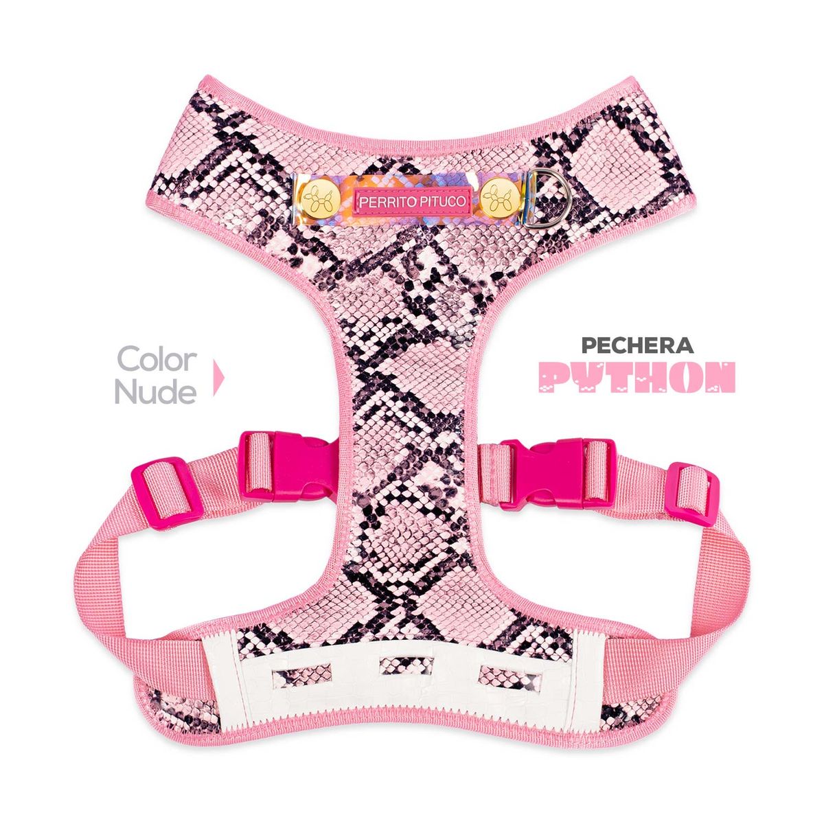 PERRITO PITUCO - PECHERA PERRITO PITUCO PYTHON NUDE TALLA S PLUS