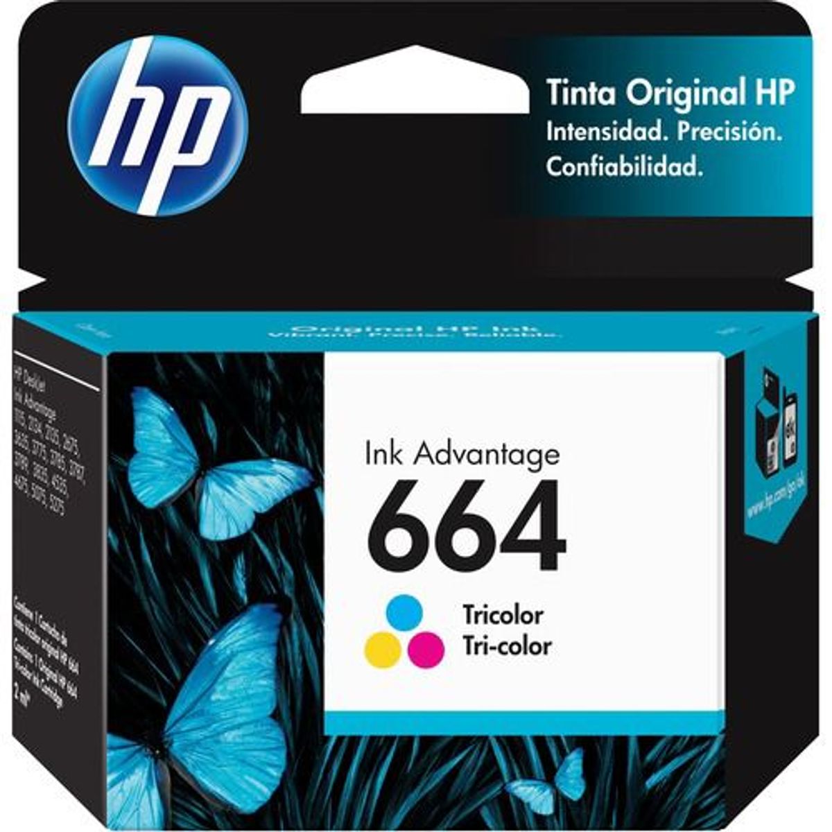 HP - Cartucho HP 664 Tricolor Original
