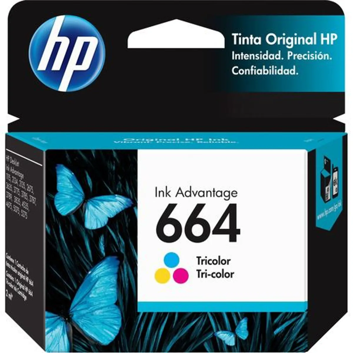 HP - Cartucho HP 664 Tricolor Original