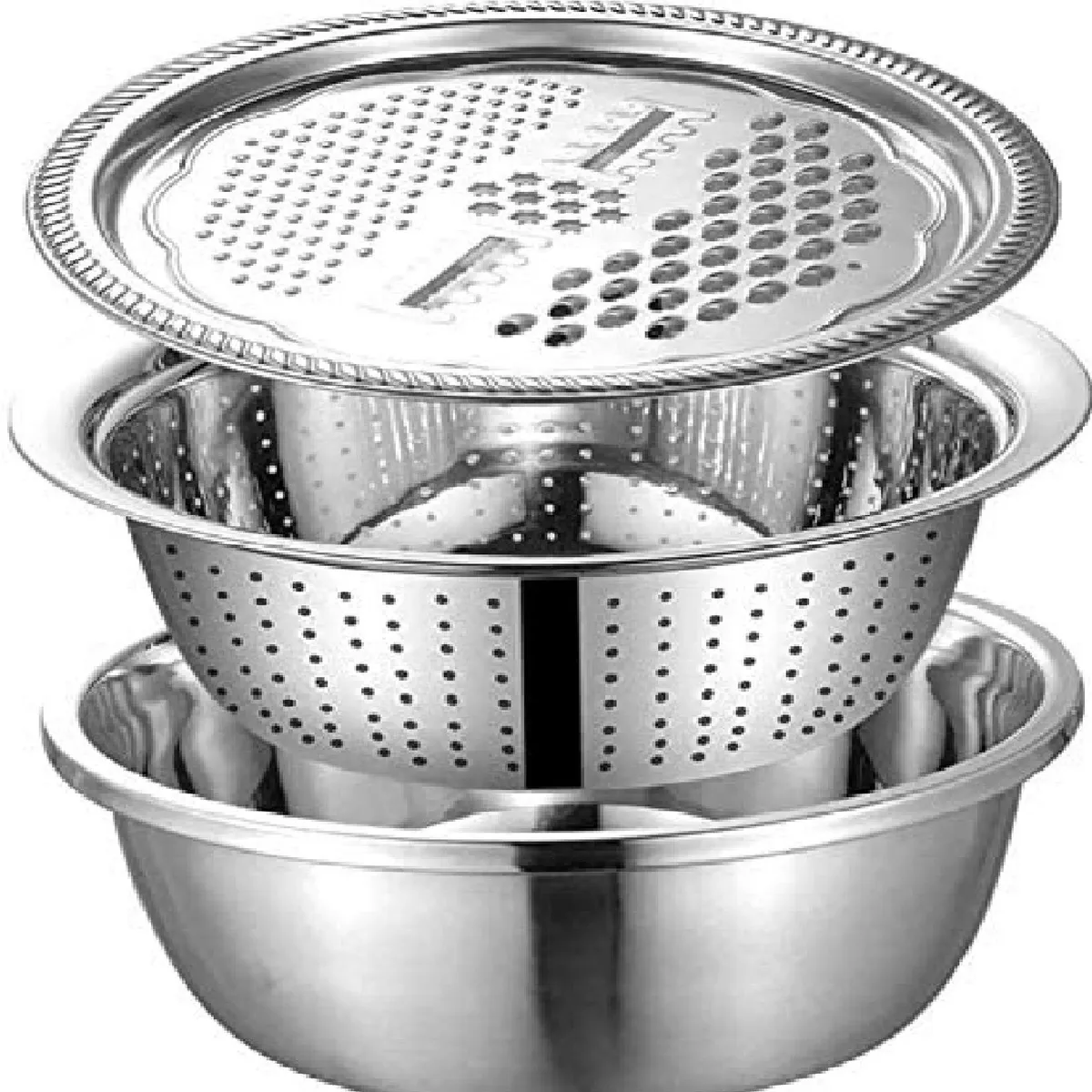 OTTOWARE - Bowls Multifuncional de Acero 3 en 1