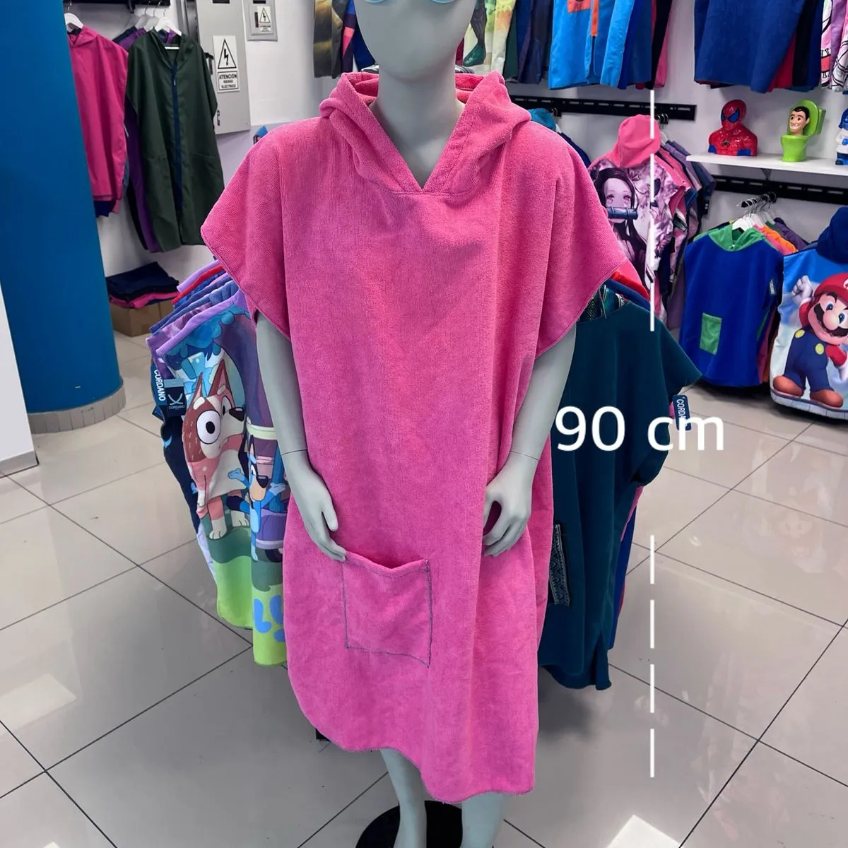 GENERICO - TOALLA CAMBIADOR CORDANO NIÑOS 9 A 11 AÑOS TALLA S FUCSIA