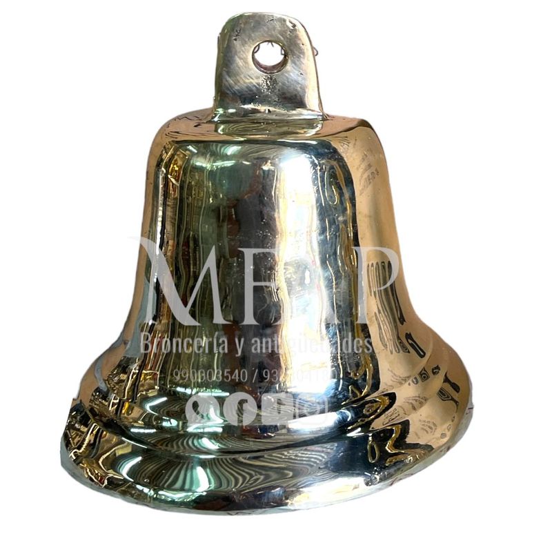 MFAP BRONCERIA Y ANTIGUEDADES - Campana Poseidón bronce 20 cm alto
