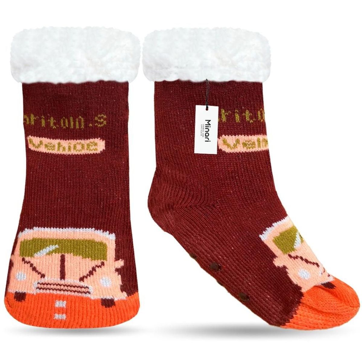 MINARI - Medias de Carnero para Niños Térmicas Antideslizantes RJ M2341 -C