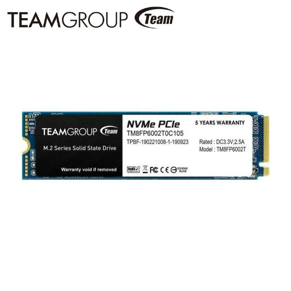 TEAMGROUP - Disco SSD Team Group TM8FP6002T0C101 2TB,Internal,M.2 2280