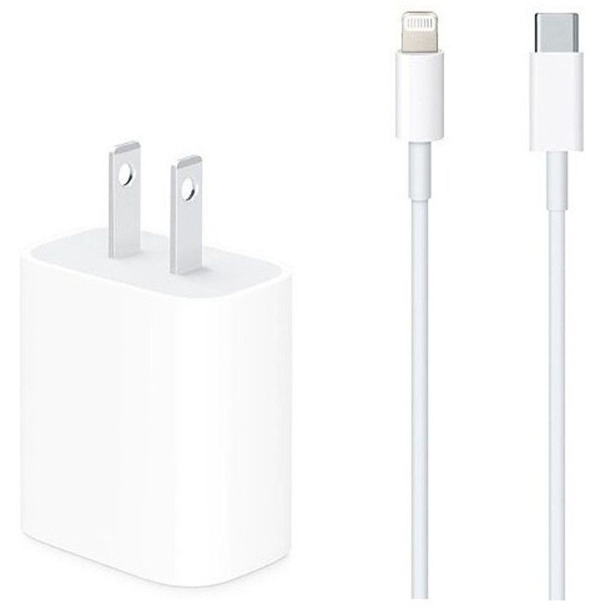 GENERICO - Cargador 18W Cable Usb C A Lightning Ipad Iphone - Blanco