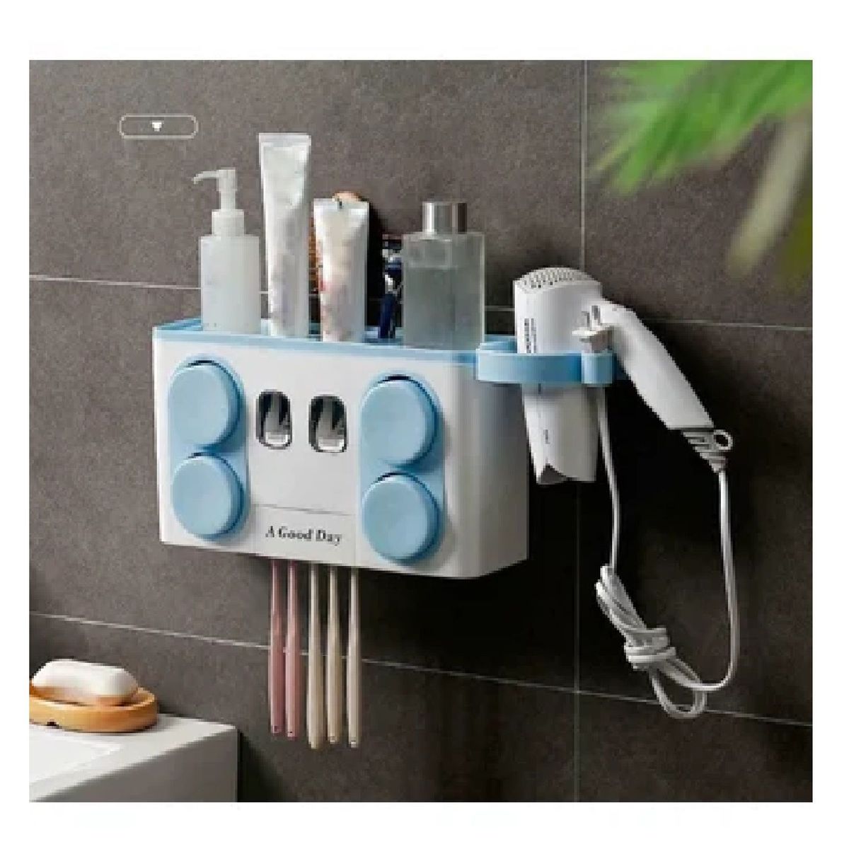 OTTOWARE - Organizador  Multifuncional   Dispensador   de   Pasta   Dental