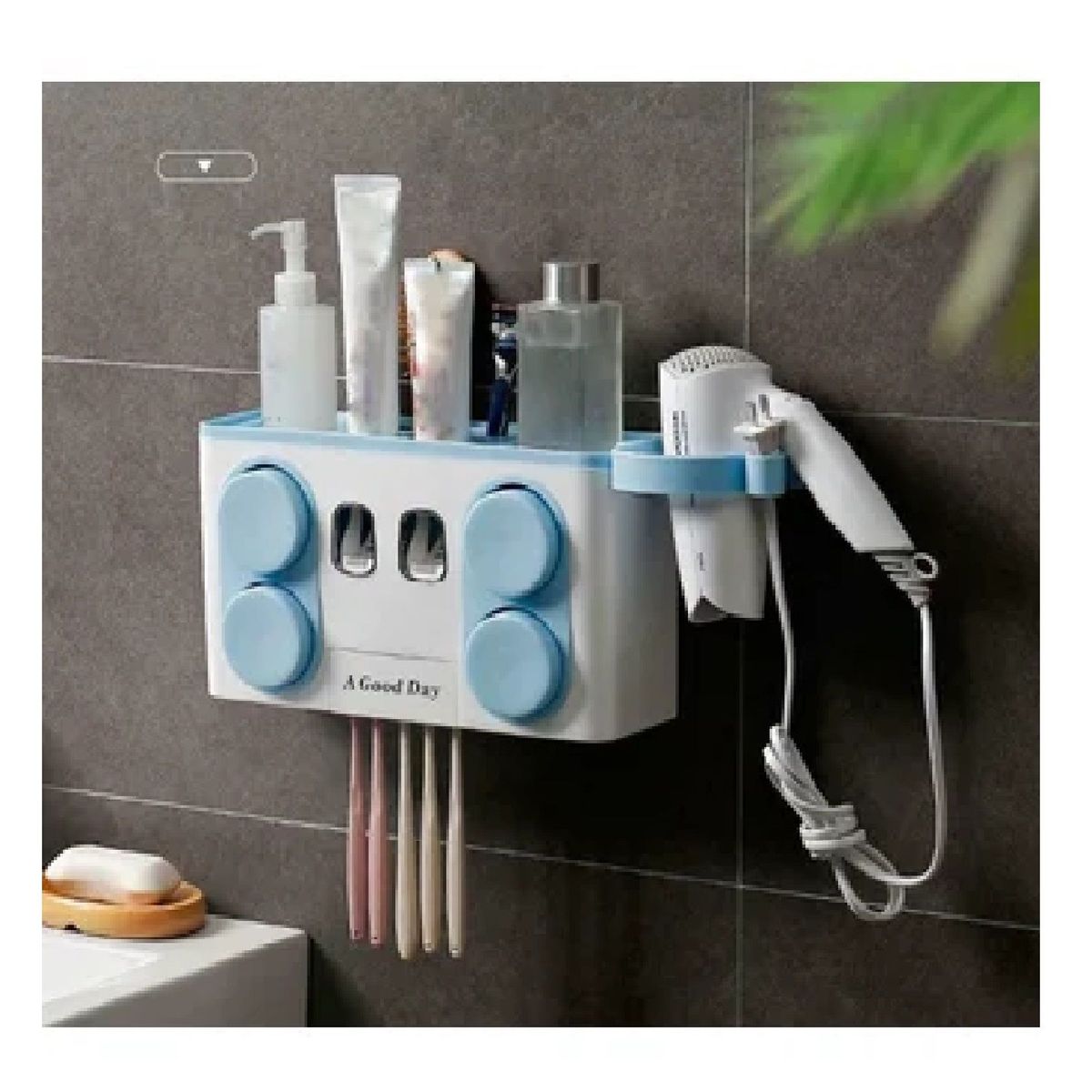 OTTOWARE - Organizador  Multifuncional   Dispensador   de   Pasta   Dental